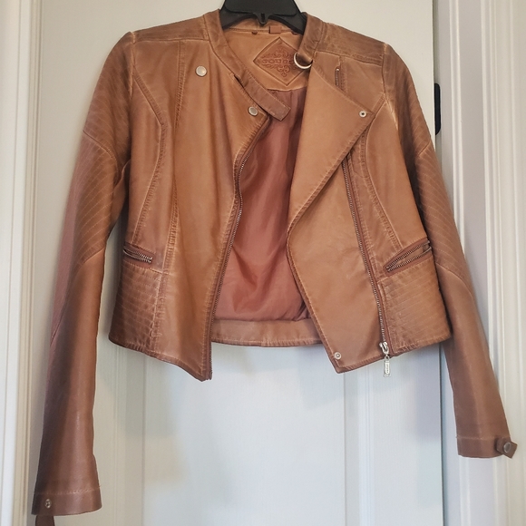 Jojou Jackets & Blazers - Joujo Faux Leather Moto Jacket